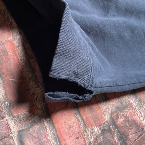 Vintage Y2K 2001 Big Dogs America Crewneck Sweatshirt USA Sz Medium Navy Blue - Picture 6 of 7